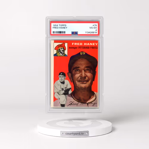 1954 Topps #75 Fred Haney (PSA 4 VG-EX)