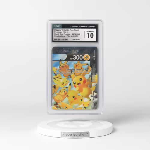 2017 Black Star Promos - Sword & Shield #SWSH140 Pikachu V-UNION (Top Right) - Celebrations Collection - Pikachu V-UNION (CGC 10 GEM MINT)