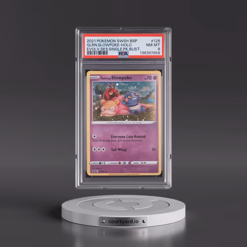 2021 Pokémon Swsh Black Star Promo #126 Galarian Slowpoke - Holo Evolving Skies Single Pack Blisters