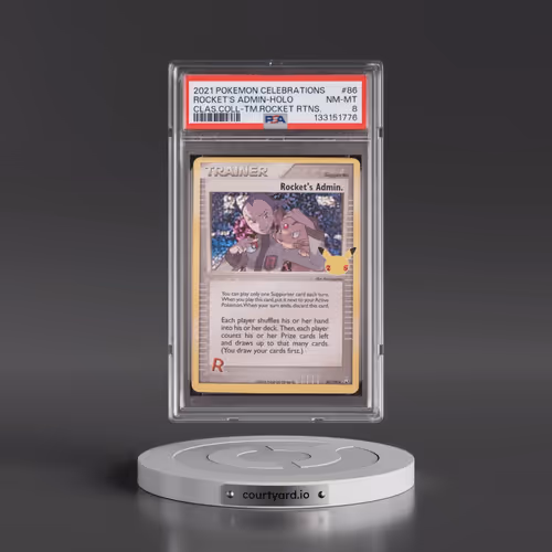 2021 Pokémon Celebrations Classic Collection #86 Rocket's Admin - Holo (PSA 8 NM-MT)
