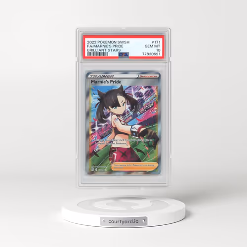 2022 Pokémon Sword & Shield Brilliant Stars #171 Marnie's Pride - Full Art (PSA 10 GEM MINT)