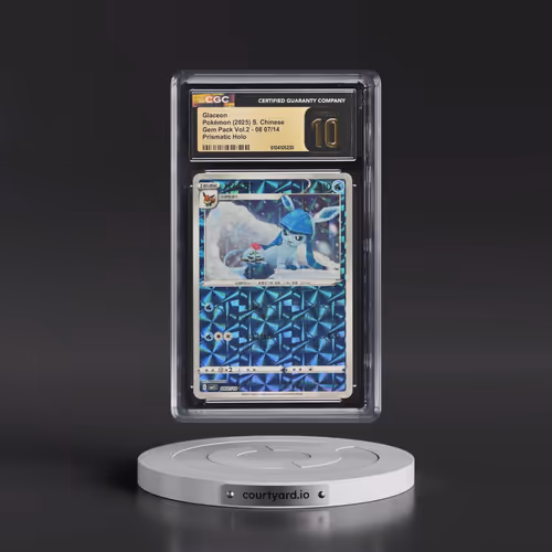 2025 Gem Pack Volume 2 - CBB2C - Simplified #08 07/14 Glaceon - Geometric Pattern Holo (CGC 10 PRIST