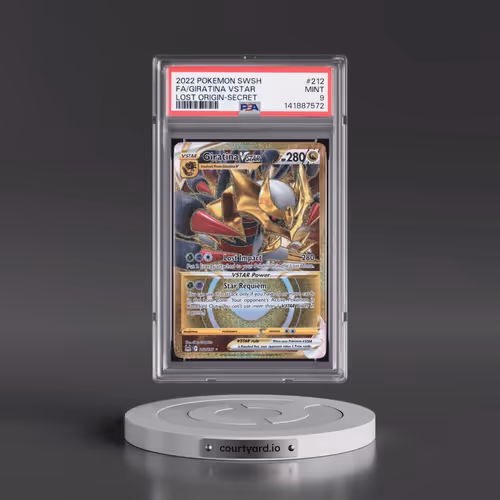 2022 Pokémon Sword & Shield Lost Origin #212 Giratina Vstar - Full Art Secret (PSA 9 MINT)