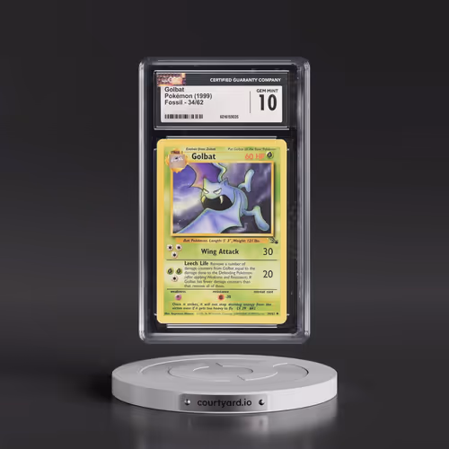 1999 Fossil #34/62 Golbat (CGC 10 GEM MINT)