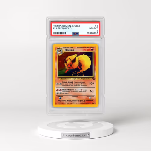1999 Pokémon Jungle #3 Flareon - Holo (PSA 8 NM-MT)