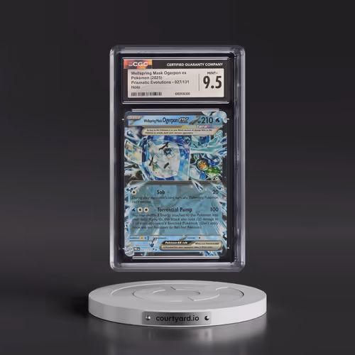 2024 Prismatic Evolutions - PRE EN #027/131 Wellspring Mask Ogerpon ex - Holo (CGC 9.5 MINT+)