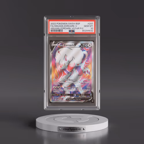 2022 Pokémon Swsh Black Star Promo #297 Hisuian Zoroark V - Holo Full Art Hisuian Zoroark Vstar Prem