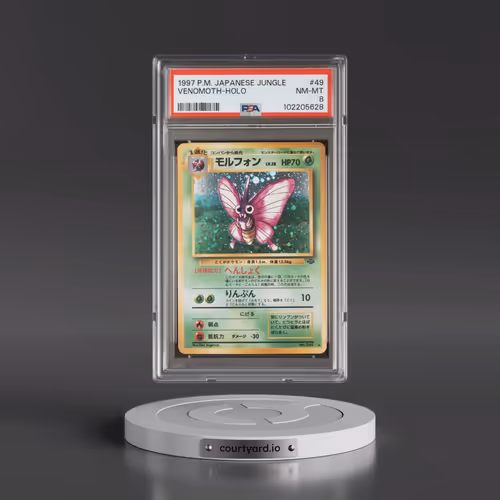 1997 Pokémon Jungle #49 Venomoth - Holo (PSA 8 NM-MT)