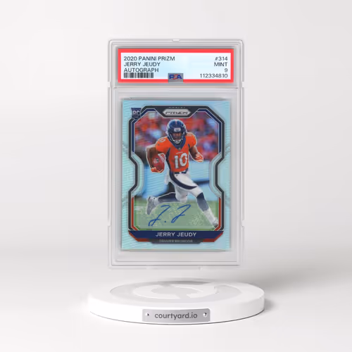 2020 Panini Prizm #314 Jerry Jeudy - Autograph (PSA 9 MINT)