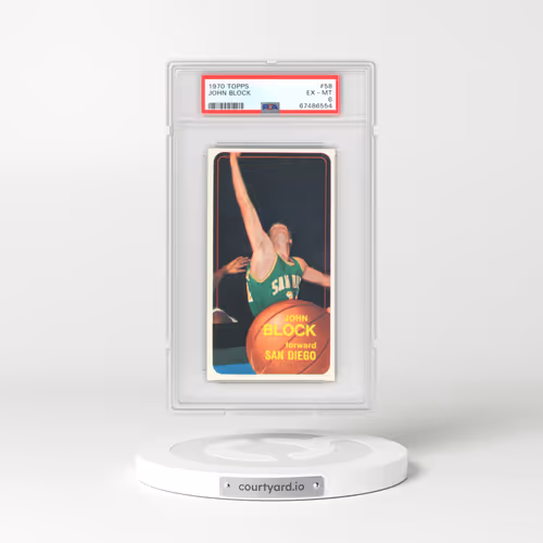 1970 Topps #58 John Block (PSA 6 EX-MT)