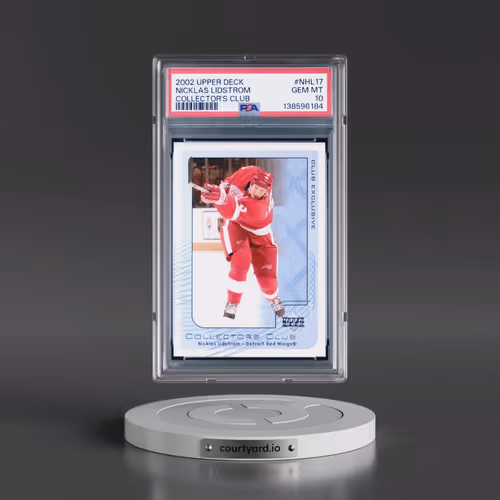 2002 Upper Deck Collector's Club #NHL17 Nicklas Lidstrom (PSA 10 GEM MINT)