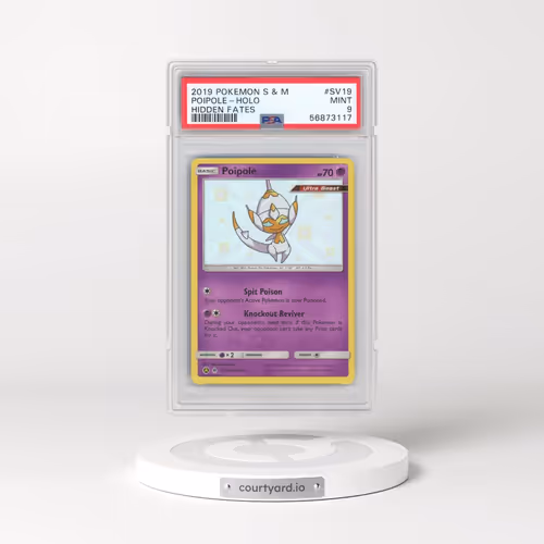 2019 Pokémon Sun & Moon Hidden Fates #SV19 Poipole - Holo (PSA 9 MINT)
