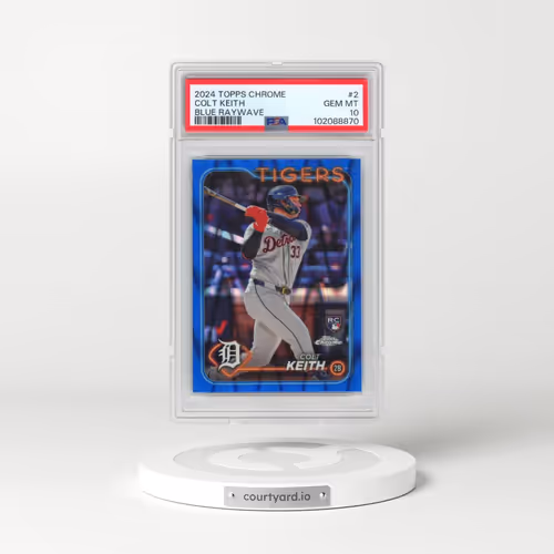 2024 Topps Chrome #2 Colt Keith - Blue Raywave (PSA 10 GEM MINT)