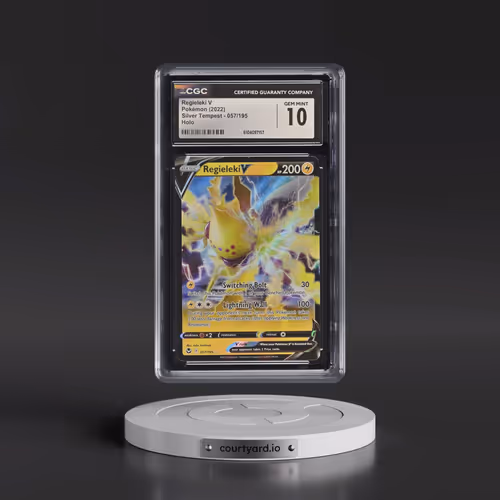 2022 Silver Tempest #057/195 Regieleki V - Holo (CGC 10 GEM MINT)
