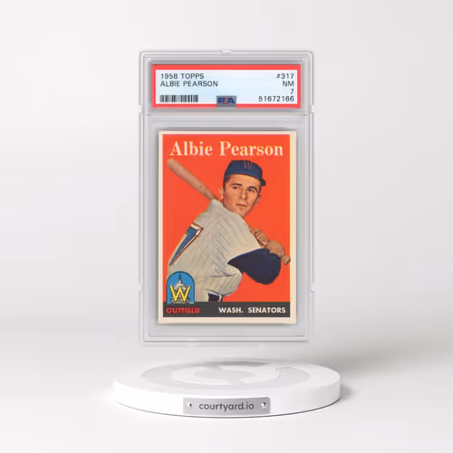 1958 Topps #317 Albie Pearson (PSA 7 NM)