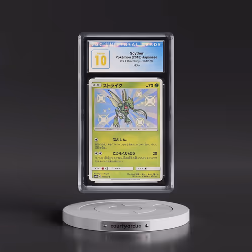 2018 GX Ultra Shiny #161/150 Scyther - Shiny Rare Holo (CGC 10 PRISTINE)
