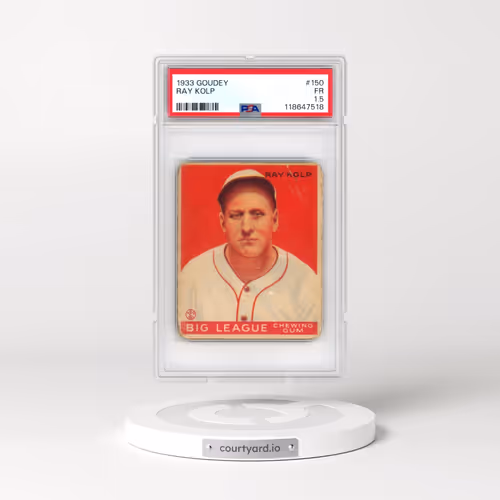 1933 Goudey #150 Ray Kolp (PSA 1.5 FR)
