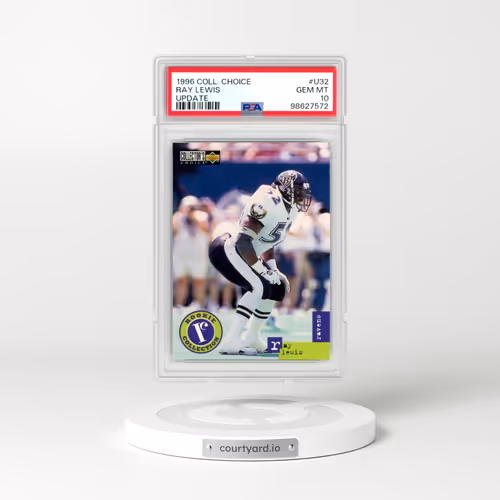 1996 Collector's Choice Update #U32 Ray Lewis (PSA 10 GEM MINT)