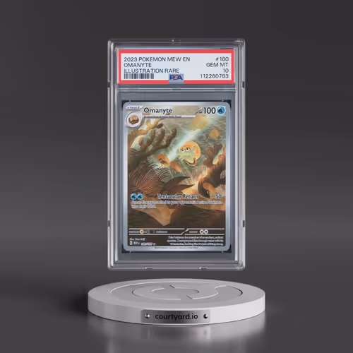 2023 Pokémon Mew EN-151 #180 Omanyte - Illustration Rare (PSA 10 GEM MINT)