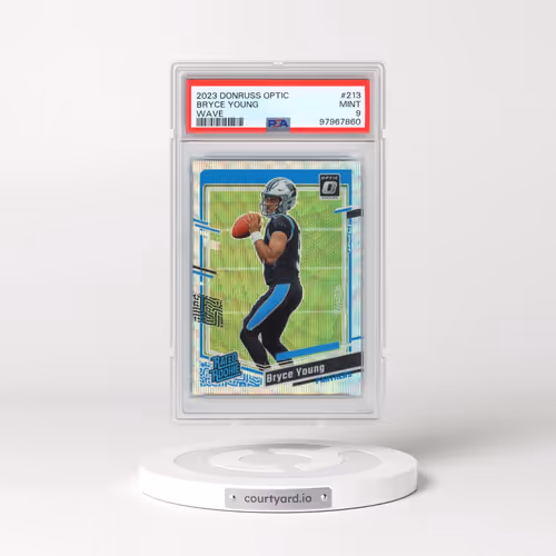 2023 Panini Donruss Optic #213 Bryce Young - Wave (PSA 9 MINT)