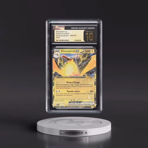 2024 Surging Sparks - SSP EN #068/191 Kilowattrel ex - Holo (CGC 10 PRISTINE)