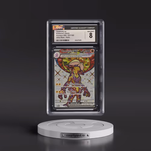 2023 Paradox Rift - PAR EN #227/182 Toxtricity ex - Ultra Rare Holo (CGC 8 NM-MT)