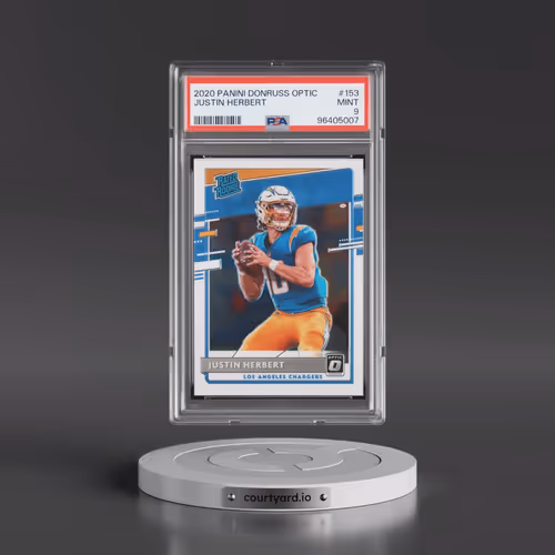 2020 Panini Donruss Optic #153 Justin Herbert (PSA 9 MINT)