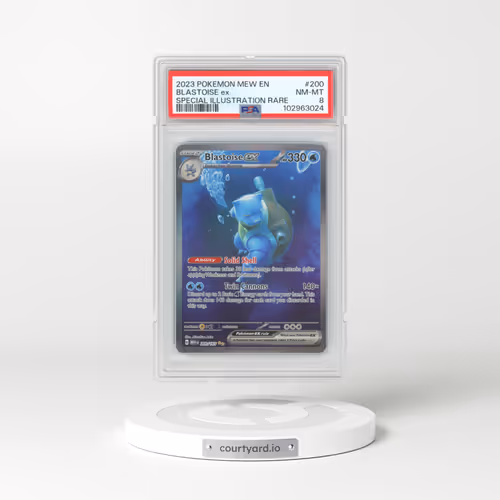 2023 Pokémon Mew EN-151 #200 Blastoise EX - Holo Special Illustration Rare (PSA 8 NM-MT)