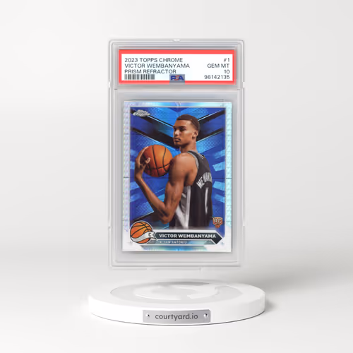 2023 Topps Chrome #1 Victor Wembanyama - Prism Refractor (PSA 10 GEM MINT)