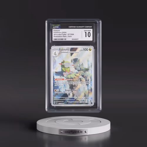2024 Pokémon Sfa EN-Shrouded Fable #077 Fraxure - Illustration Rare (CGC 10 GEM MINT)