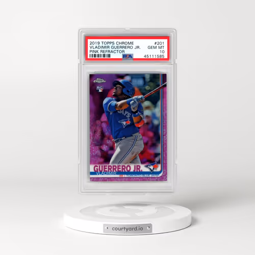 2019 Topps Chrome #201 Vladimir Guerrero Jr. - Pink Refractor (PSA 10 GEM MINT)