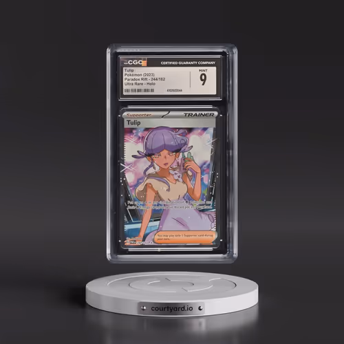 2023 Pokémon Par EN-Paradox Rift #244 Tulip - Ultra Rare (CGC 9 MINT)