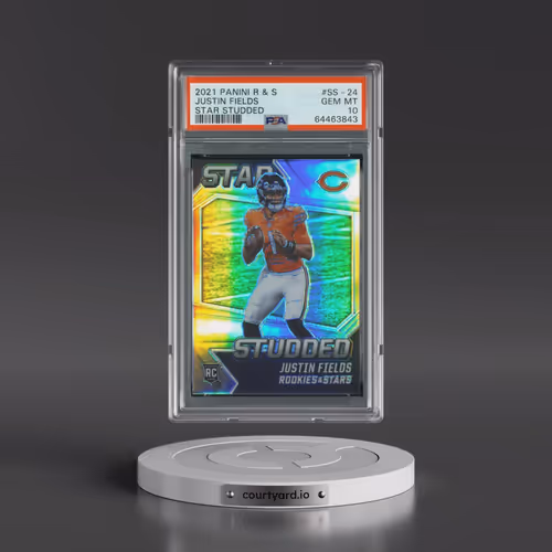 2021 Panini Rookies & Stars Star Studded #SS-24 Justin Fields (PSA 10 GEM MINT)