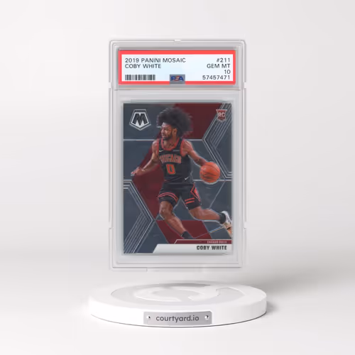 2019 Panini Mosaic #211 Coby White (PSA 10 GEM MINT)