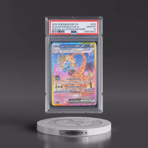 2024 Pokémon Ssp EN-Surging Sparks #242 Alolan Exeggutor EX - Holo Special Illustration Rare (PSA 10