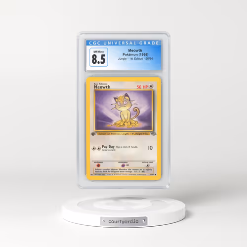 1999 Jungle #56 Meowth - 1st Edition (CGC 8.5 NM-MT+)