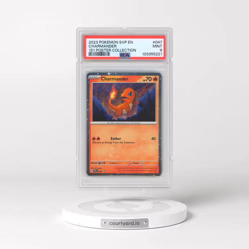 2023 Pokémon Svp EN-SV Black Star Promo #047 Charmander - 151 Poster Collection (PSA 9 MINT)