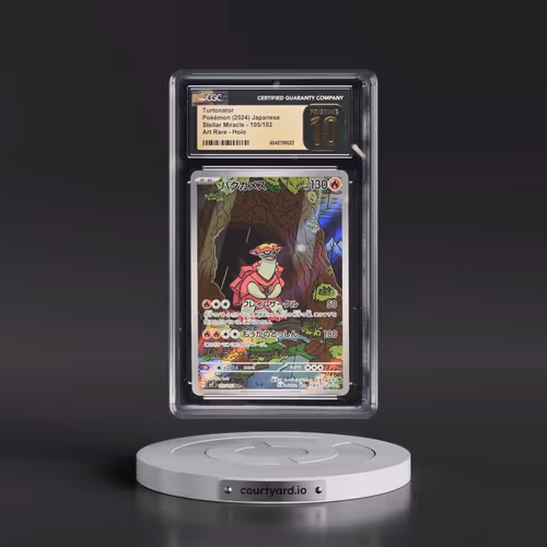 2024 Pokémon SV7-Stellar Miracle #105 Turtonator - Art Rare (CGC 10 PRISTINE)