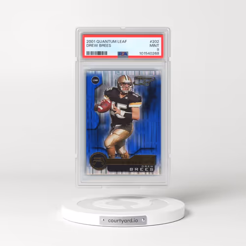 2001 Quantum Leaf #202 Drew Brees (PSA 9 MINT)