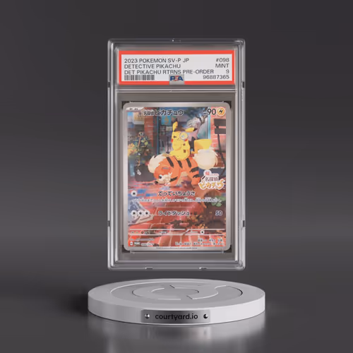 2023 Pokémon SV-P Promo #098 Detective Pikachu - Detective Pikachu Returns Pre-Order (PSA 9 MINT)