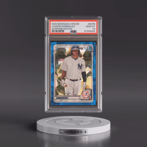 2020 Bowman Chrome Sapphire Edition #BCP8 Jasson Dominguez (PSA 10 GEM MINT)