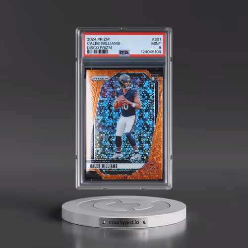 2024 Panini Prizm #301 Caleb Williams - Disco Prizm (PSA 9 MINT)