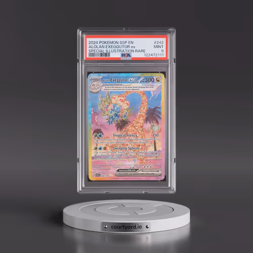 2024 Pokémon Ssp EN-Surging Sparks #242 Alolan Exeggutor EX - Holo Special Illustration Rare (PSA 9