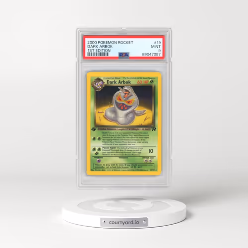 2000 Pokémon Rocket #19 Dark Arbok - 1st Edition (PSA 9 MINT)