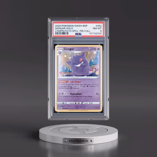 2020 Pokémon Swsh Black Star Promo #052 Gengar - Holo Champion's Path Special Pin Collection (PSA 8