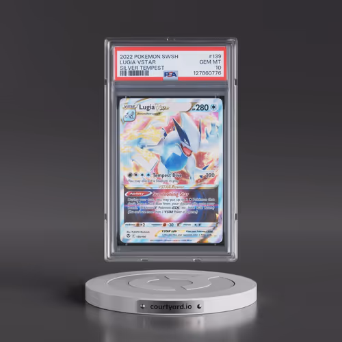 2022 Pokémon Sword & Shield Silver Tempest #139 Lugia Vstar (PSA 10 GEM MINT)