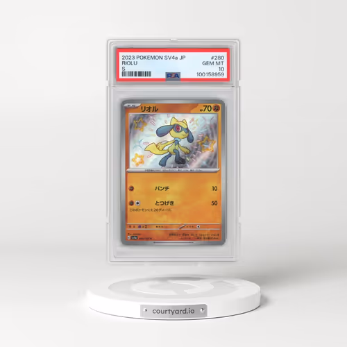2023 Pokémon Sv4a-Shiny Treasure EX #280 Riolu - S (PSA 10 GEM MINT)