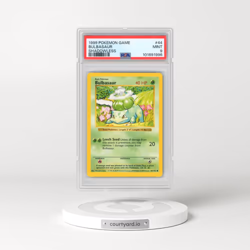 1999 Pokémon Game #44 Bulbasaur - Shadowless (PSA 9 MINT)