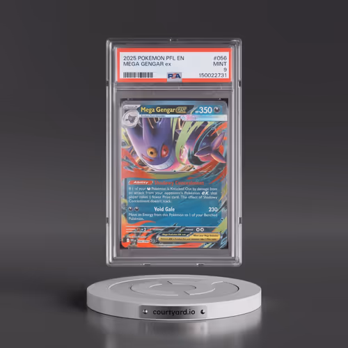 2025 Pokémon Pfl EN-Phantasmal Flames #056 Mega Gengar EX - Holo (PSA 9 MINT)