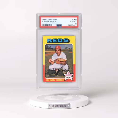 1975 Topps Mini #260 Johnny Bench (PSA 6 EX-MT)